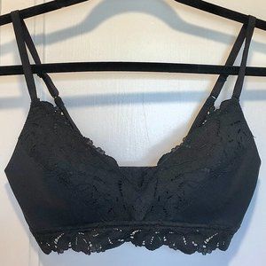 Aerie Black Lace Wireless Bra